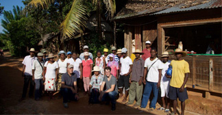 visiting samll farmers in Madagascar